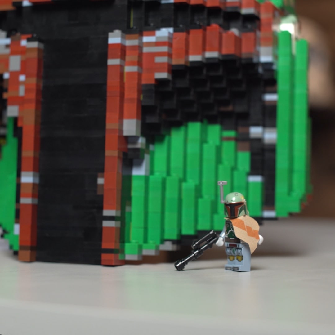 Boba Fett Life-Sized Helmet (instructions) in LEGO bricks - Bricker Builds