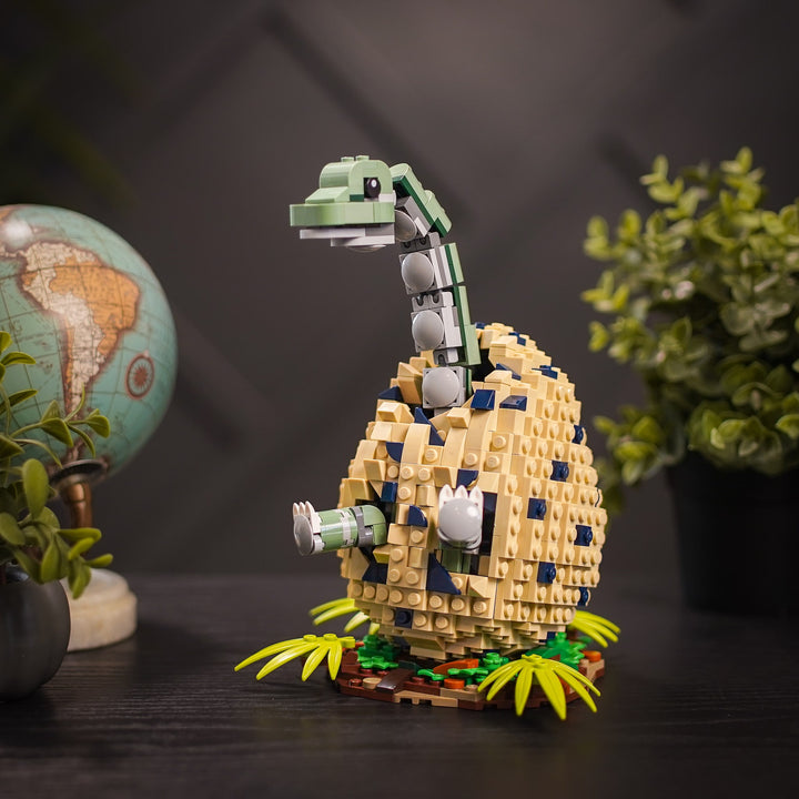 Dinosaur Eggs built with LEGO® bricks - Brachiosaurus by Bricker Builds on Desk