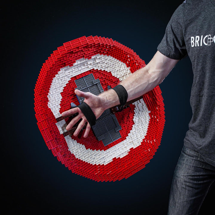 Cap's Shield Life-Sized Replica built with LEGO® bricks - by Bricker Builds