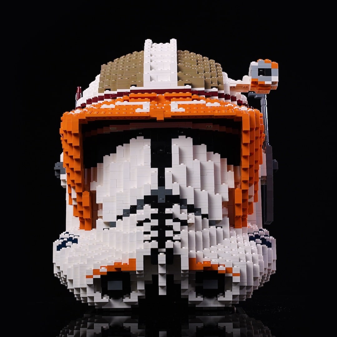 Commander Cody Life-Sized Helmet built with LEGO® bricks - by Bricker Builds