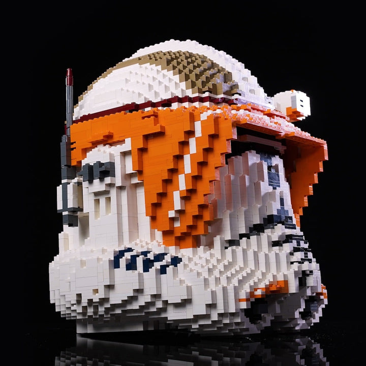 Commander Cody Life-Sized Helmet built with LEGO® bricks - by Bricker Builds
