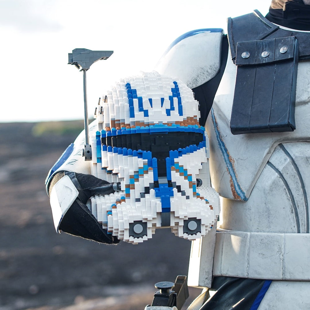 Captain Rex Life-Sized Helmet built with LEGO® bricks - by Bricker Builds