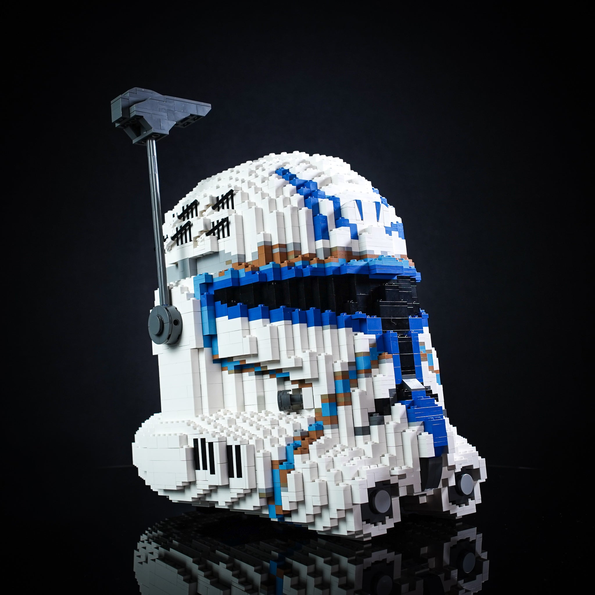 Lego Star Wars Phase 2 Captain Rex Minifigure Helmet Read