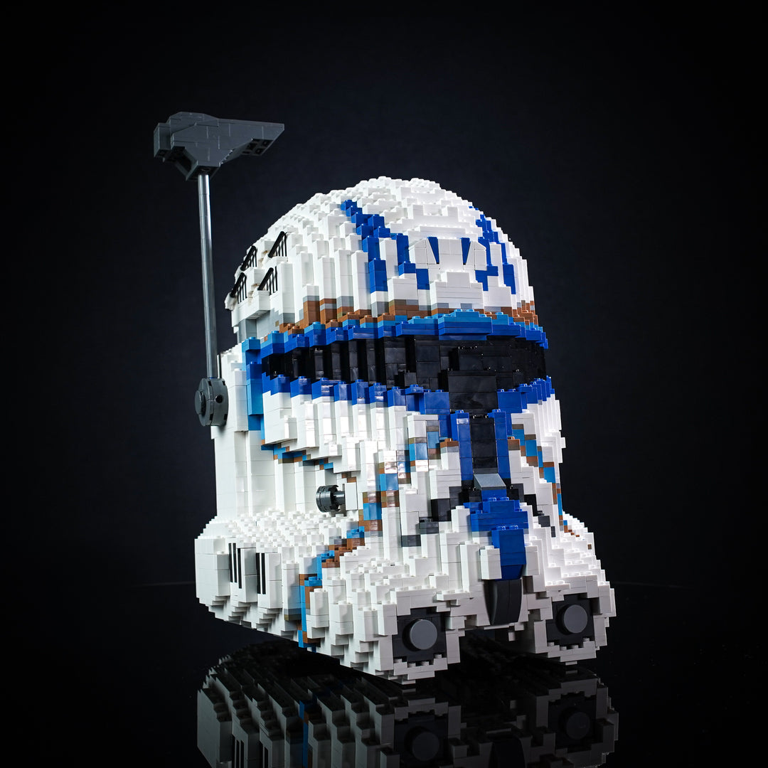 Captain Rex Life-Sized Helmet built with LEGO® bricks - by Bricker Builds