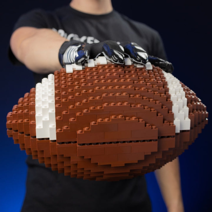 American Football Life-Sized Replica built with LEGO® bricks - by Bricker Builds