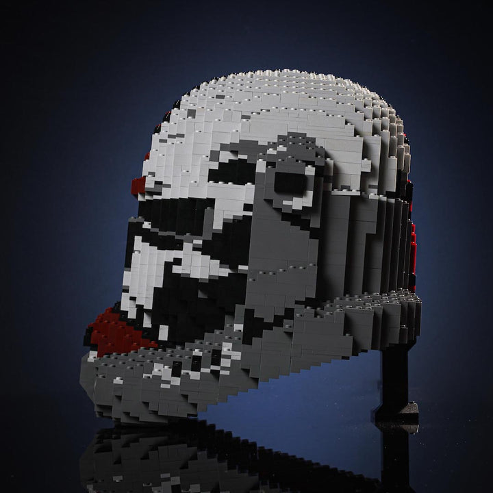 Hunter Life-Sized Helmet built with LEGO® bricks - by Bricker Builds