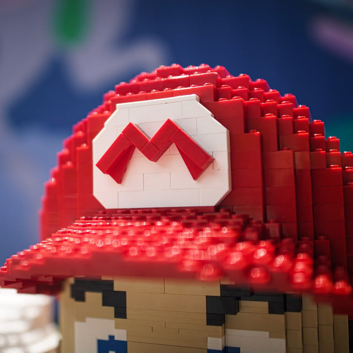Italian Plumber Life-Sized Sculpture built with LEGO® bricks - by Bricker Builds