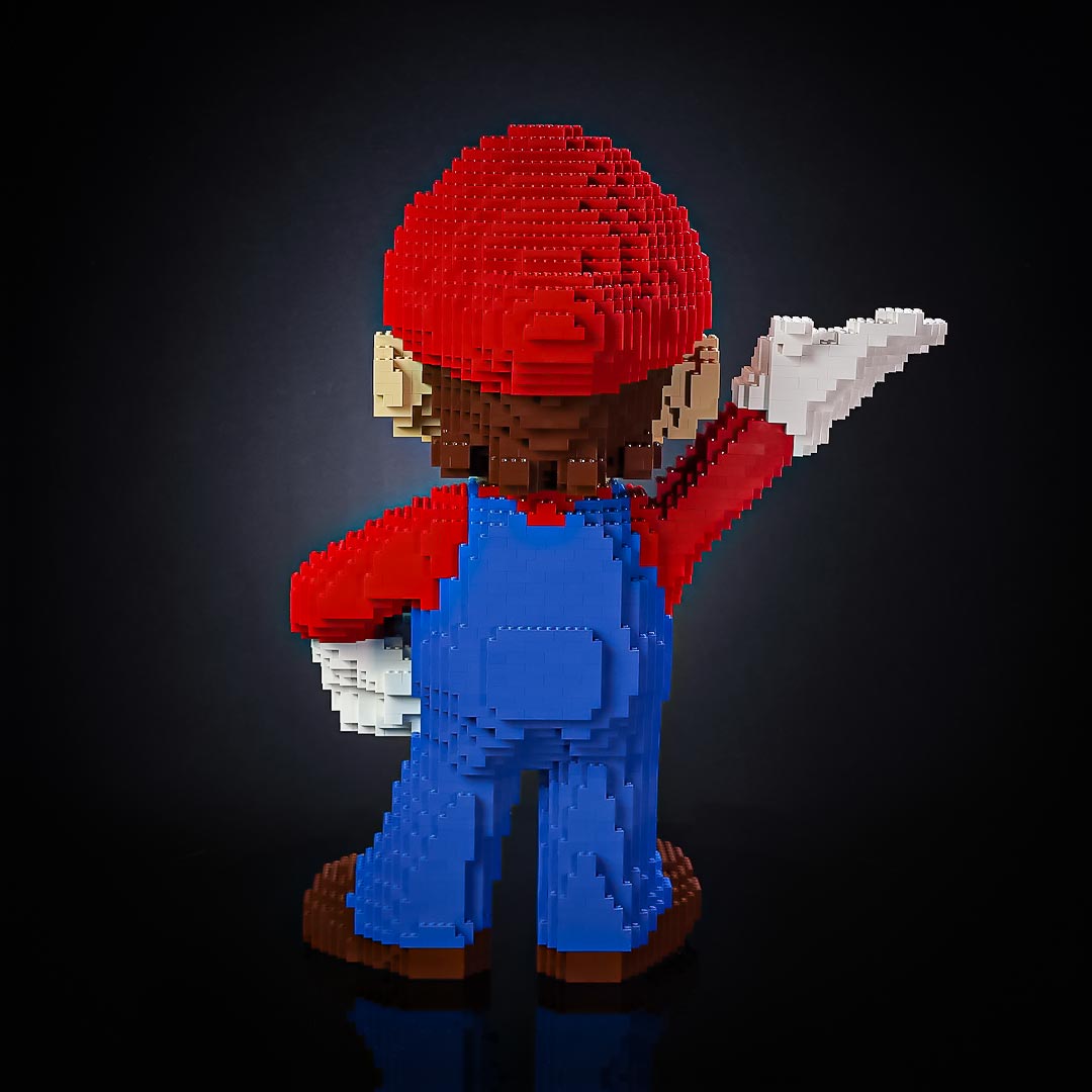 [Exclusive] Italian Plumber Life-Sized Sculpture built with LEGO® bricks - by Bricker Builds