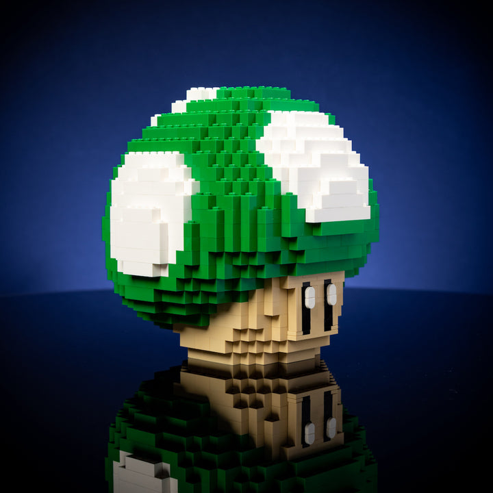 [Exclusive] Green Mushroom Life-Sized Sculpture built with LEGO® bricks - by Bricker Builds