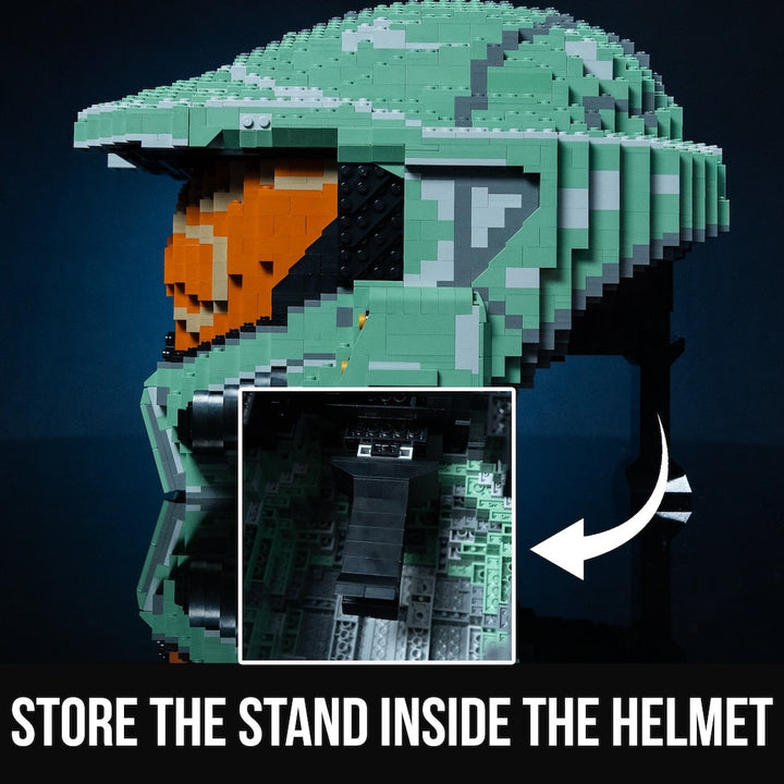 Spartan 117 Life-Sized Replica Helmet built with LEGO® bricks - by Bricker Builds