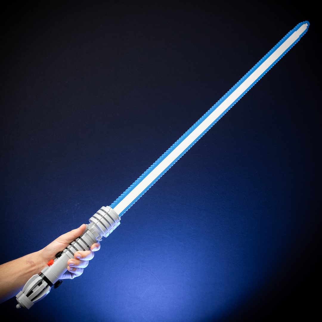 Master Plo's Saber Life-Sized Replica built with LEGO® bricks - by Bricker Builds