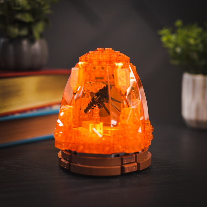 Mosquito in Amber with Light Kit built with LEGO® bricks - by Bricker Builds