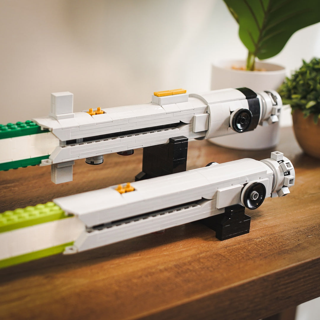 Padawan Tano's Sabers Life-Sized Replicas built with LEGO® bricks - by Bricker Builds