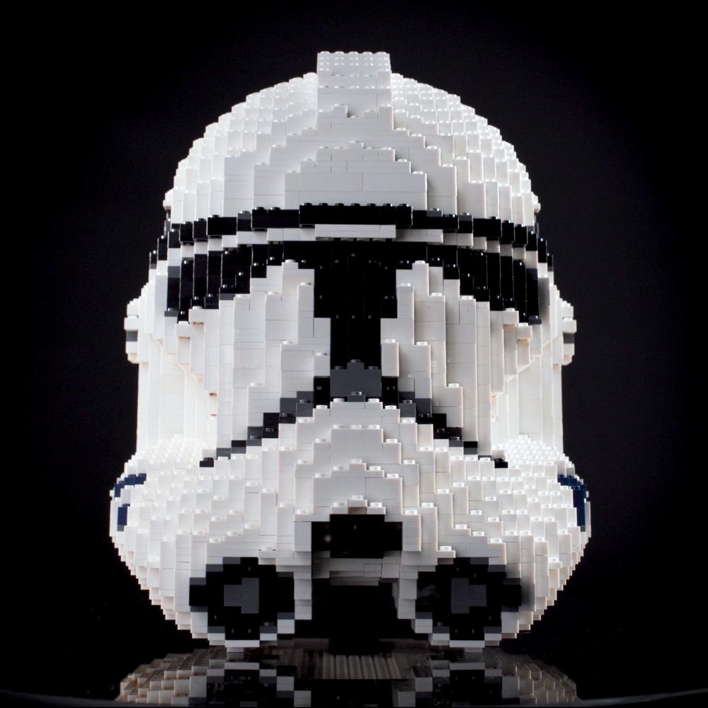 Phase II Life-Sized Clone Helmet (instructions) in LEGO® bricks - Bricker Builds™