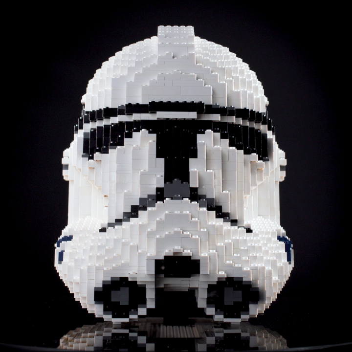 Phase II Life-Sized Clone Helmet (instructions) in LEGO® bricks - Bricker Builds™