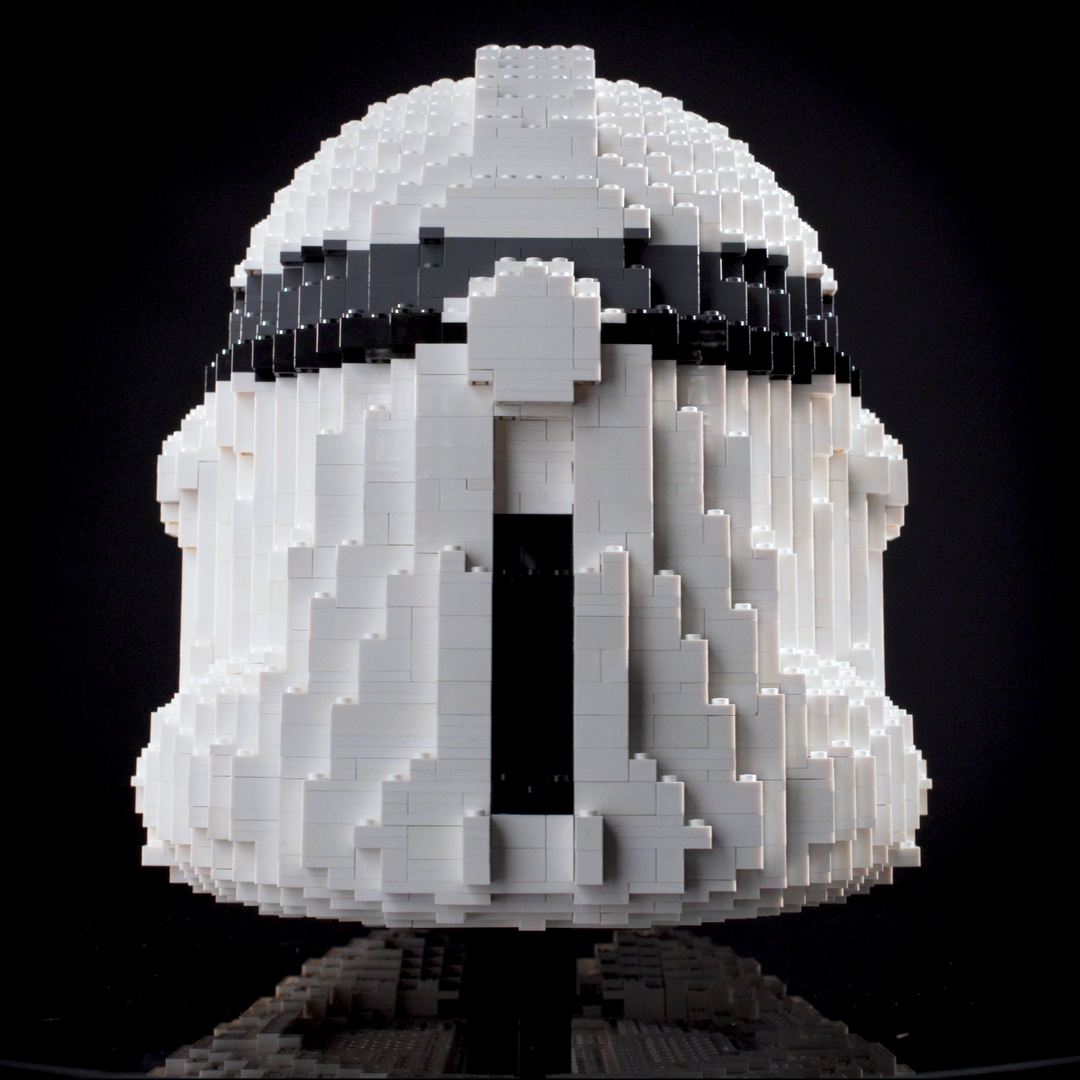 Phase II Life-Sized Clone Helmet (instructions) in LEGO® bricks - Bricker Builds™