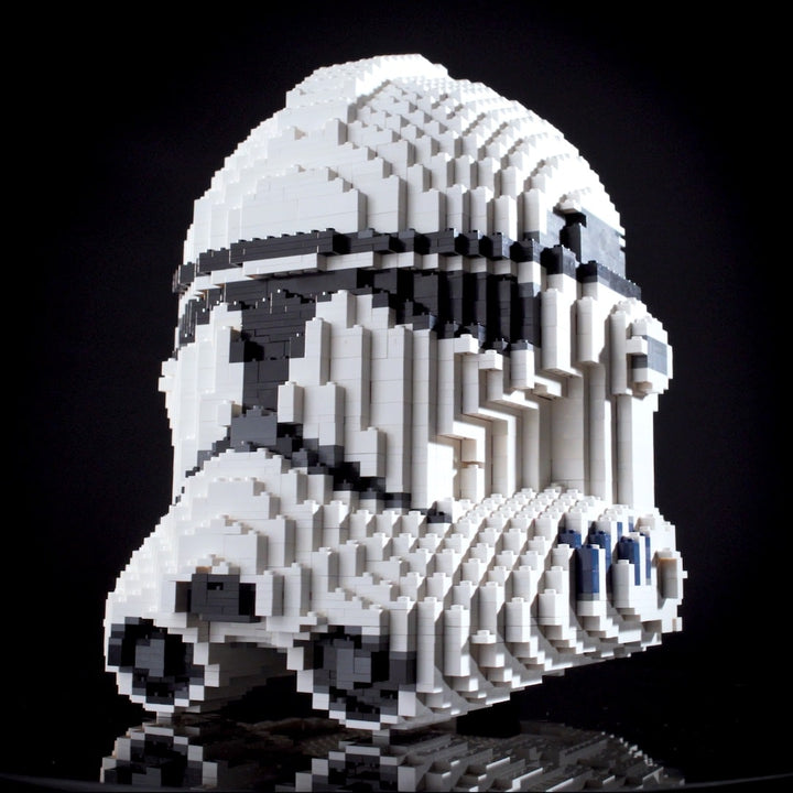 Phase II Life-Sized Clone Helmet (instructions) in LEGO® bricks - Instructions Only - Bricker Builds™
