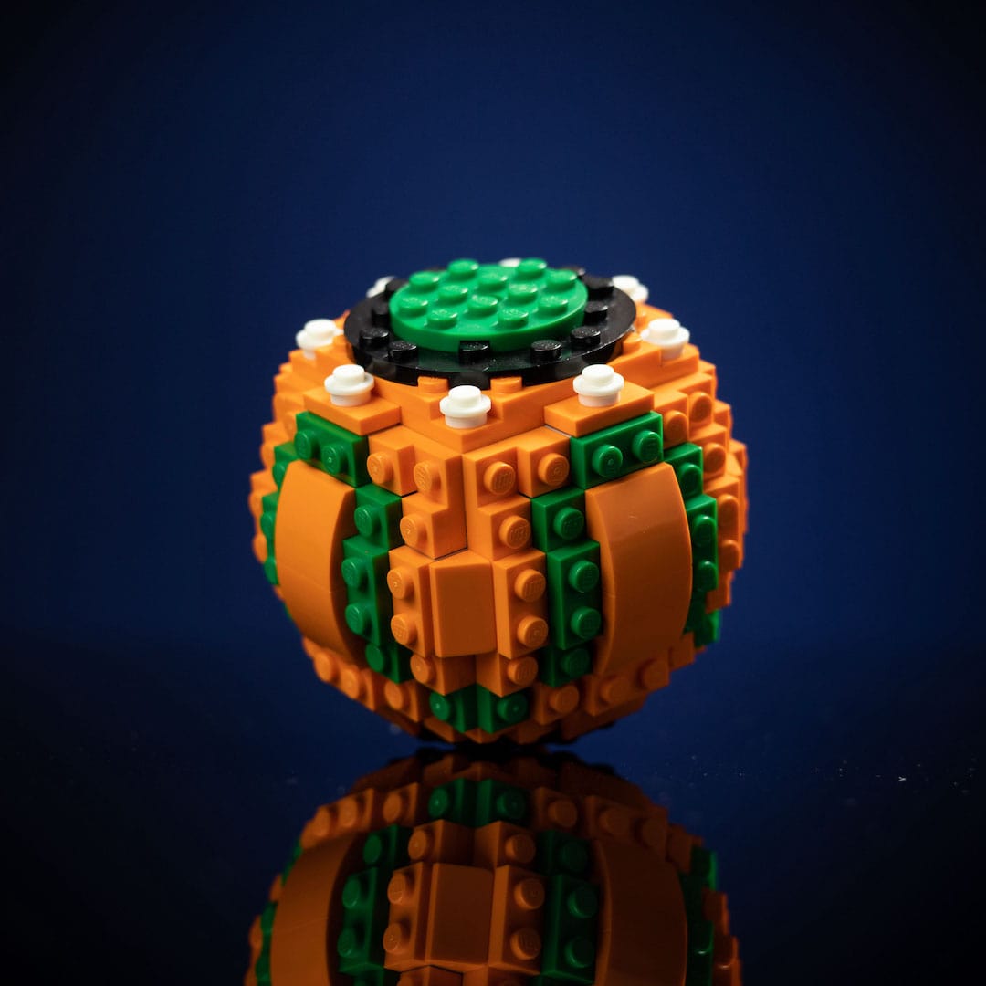 Pumpkin Bomb Life-Sized Replica built with LEGO® bricks - by Bricker Builds