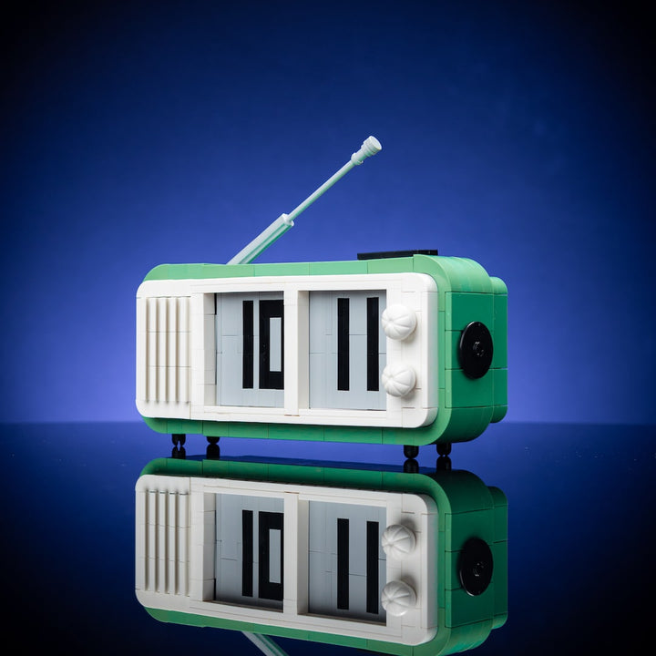Retro Alarm Clock Life-Sized Replica built with LEGO® bricks - by Bricker Builds