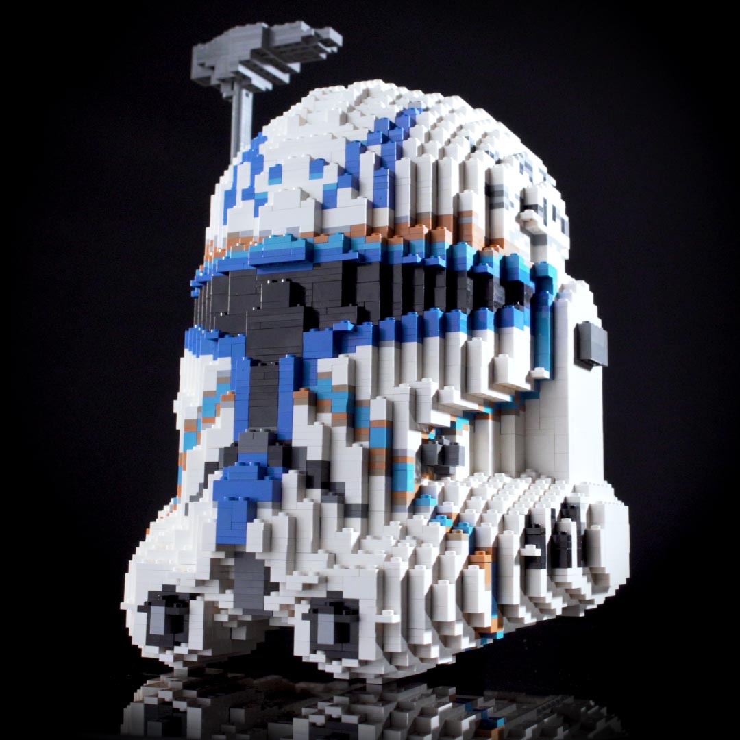 Captain Rex Phase II Helmet (instructions) in LEGO - Full Size (4369 pcs) / Instructions Only - Bricker Builds
