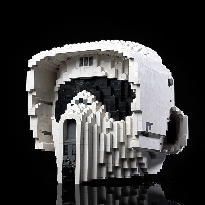 Scout Trooper Life-Sized Helmet (instructions) in LEGO bricks - Bricker Builds