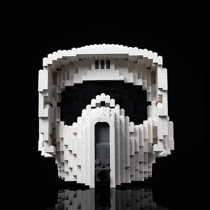 Scout Trooper Life-Sized Helmet (instructions) in LEGO bricks - Bricker Builds