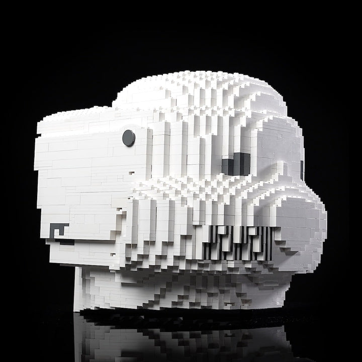 Scout Trooper Life-Sized Helmet (instructions) in LEGO bricks - Bricker Builds