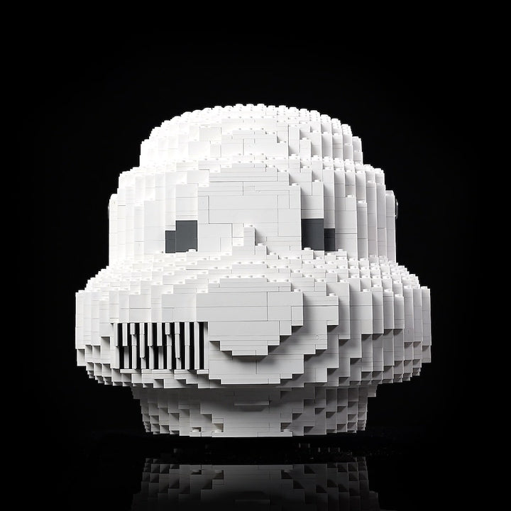 Scout Trooper Life-Sized Helmet (instructions) in LEGO bricks - Bricker Builds