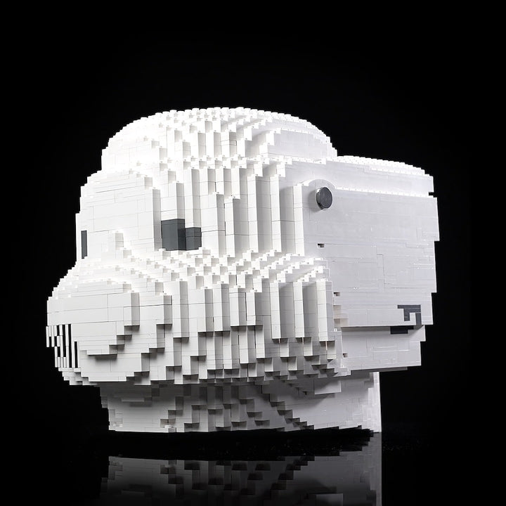 Scout Trooper Life-Sized Helmet (instructions) in LEGO bricks - Bricker Builds
