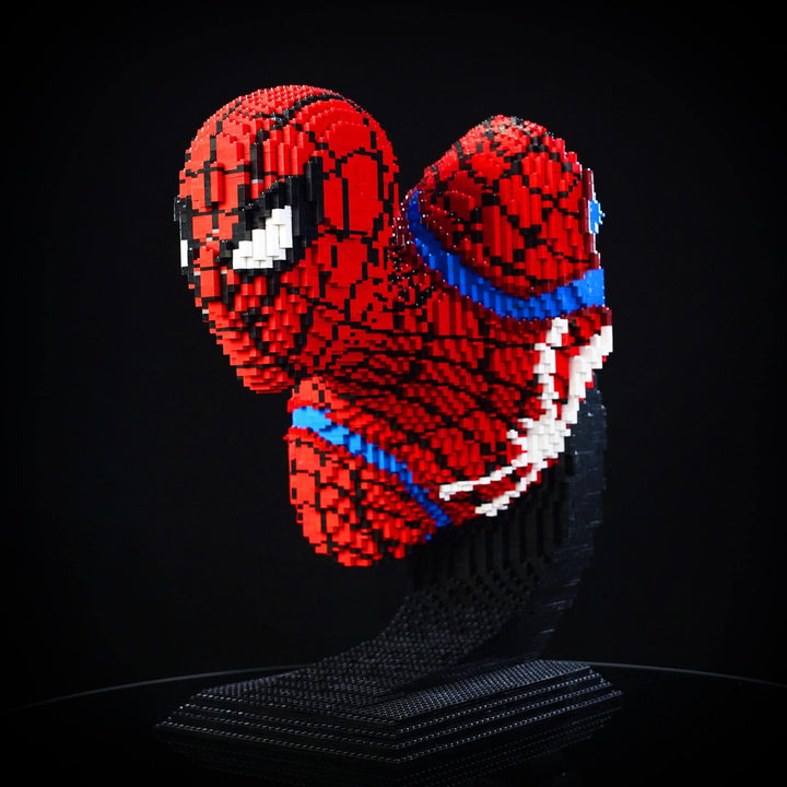 Spider-Man Advanced Suit Bust (instructions) in LEGO bricks - Bricker Builds
