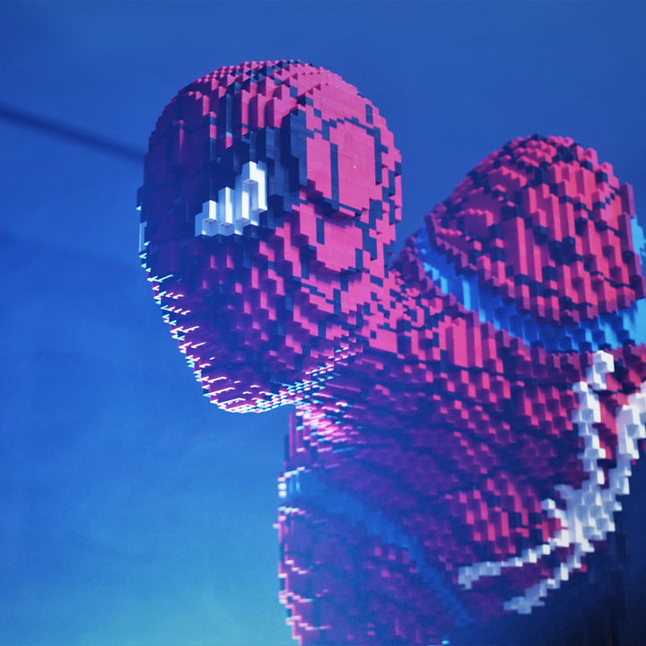 Spider-Man Advanced Suit Bust (instructions) in LEGO bricks - Bricker Builds