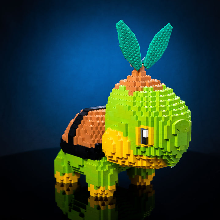 World Turtle Life-Sized Sculpture built with LEGO® bricks - by Bricker Builds