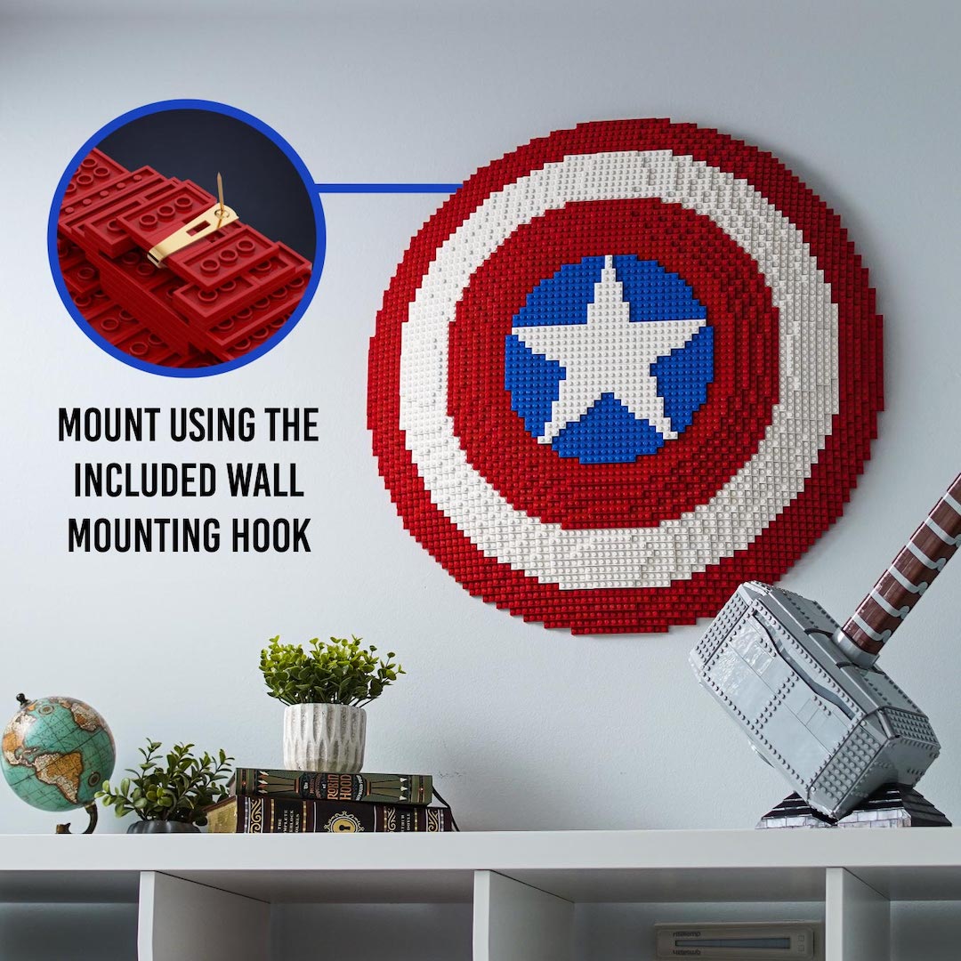 bænk Mere end noget andet Amerika Cap's Shield (Fully Wieldable!) | Build it Yourself with LEGO® – Bricker  Builds